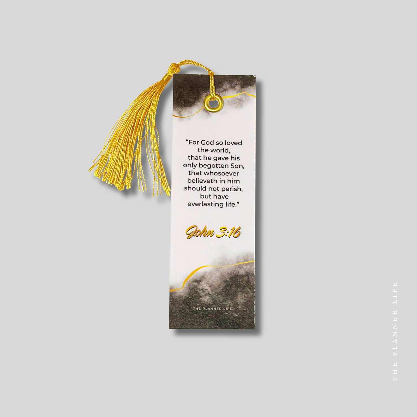 Black & Gold John 3:16 Bookmark